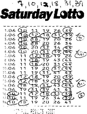 Another winning lottery ticket
